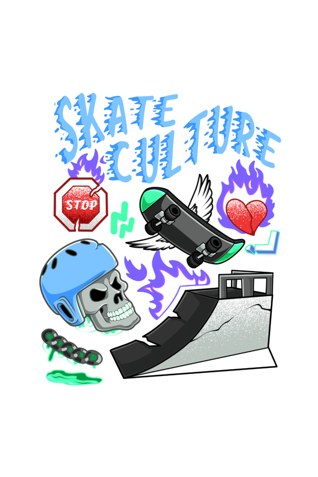 Skate Culture Oversize Premium T-shirt