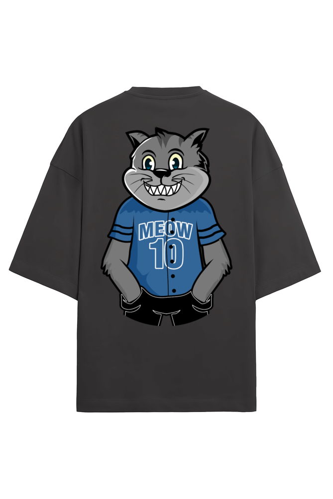 Cool Cat Premium Oversized Printed T-Shirt