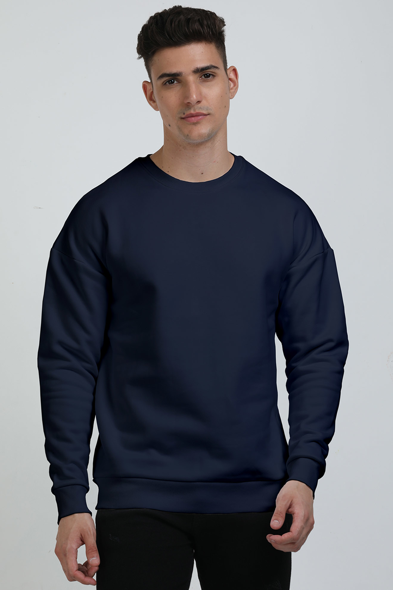 Solid Heavyweight Oversized Sweatshirt