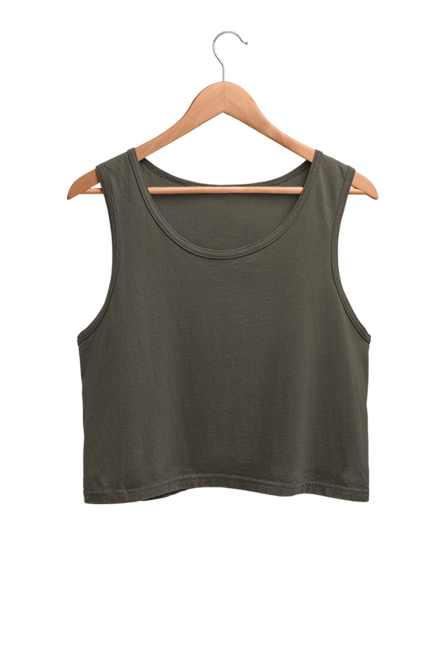 Solid Crop Tank Top