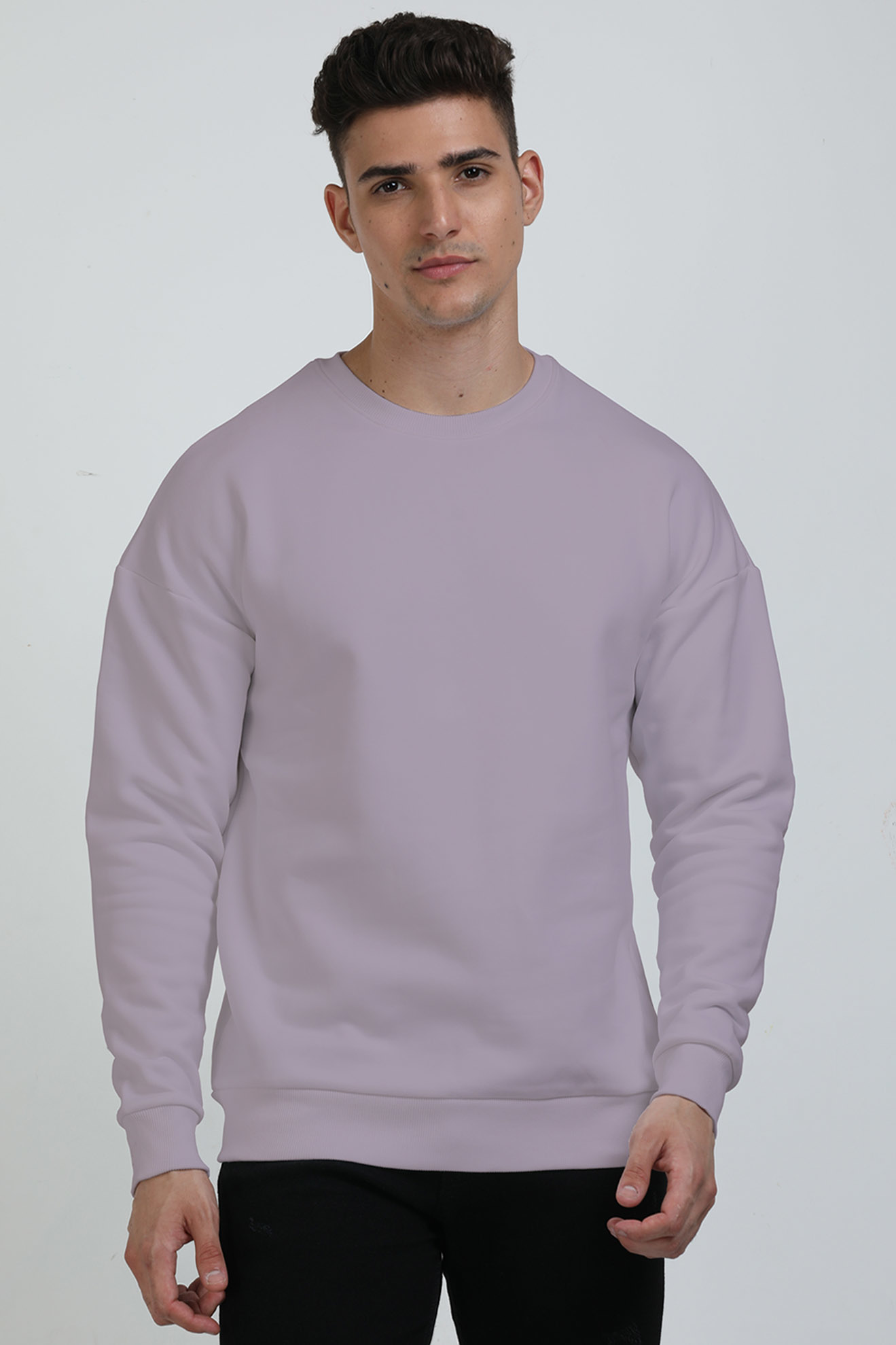 Solid Heavyweight Oversized Sweatshirt