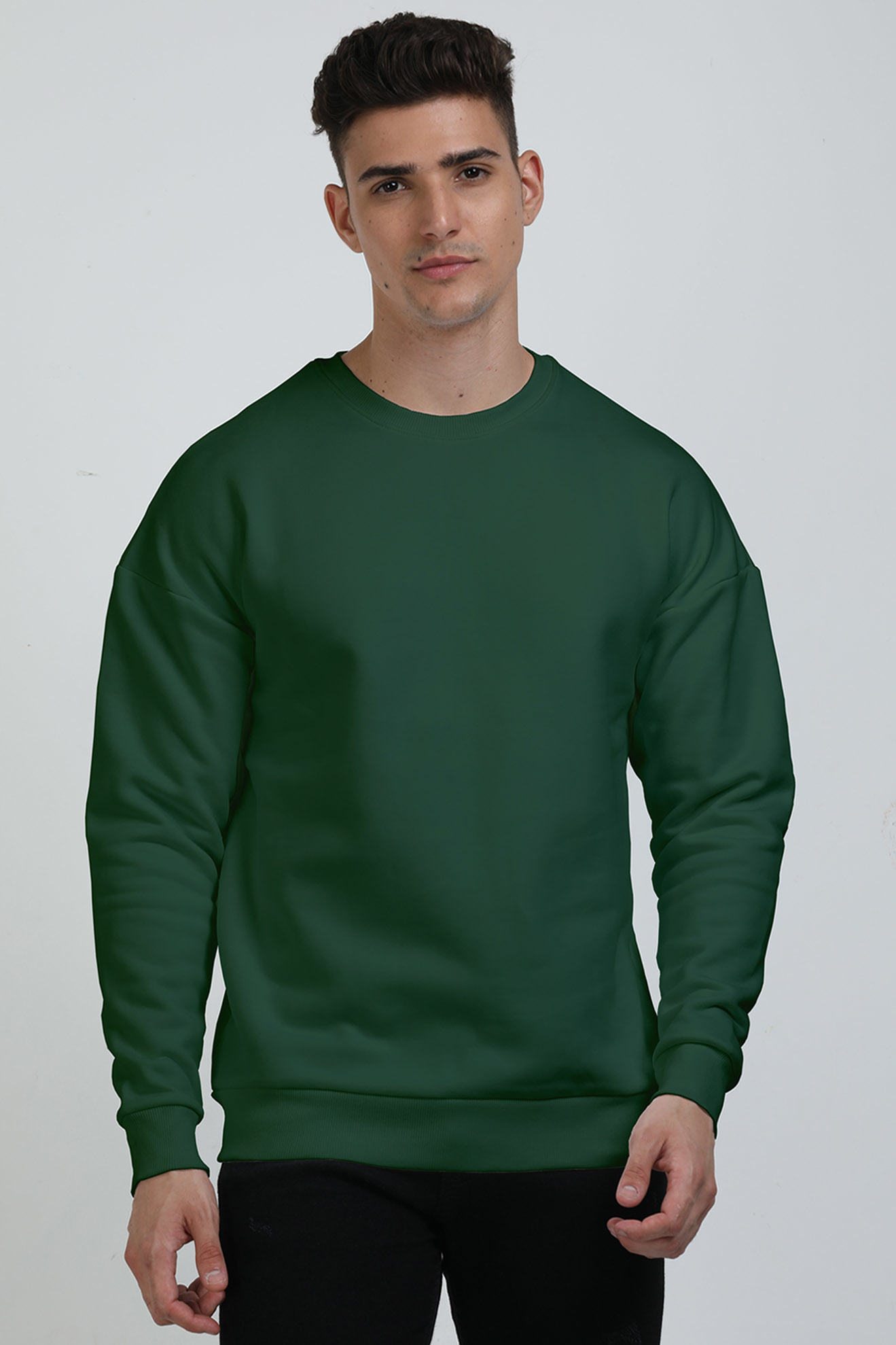 Solid Heavyweight Oversized Sweatshirt