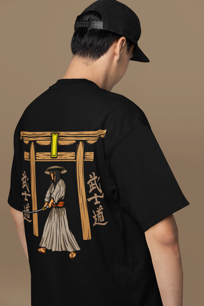 Samurai Premium Oversized Printed T-Shirt