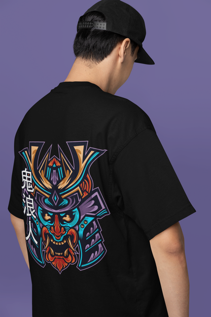 Samurai Monster Premium Oversize Printed T-shirt