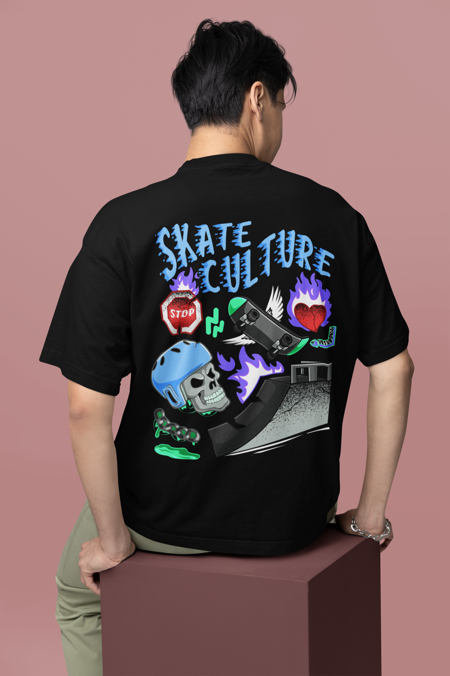 Skate Culture Oversize Premium T-shirt