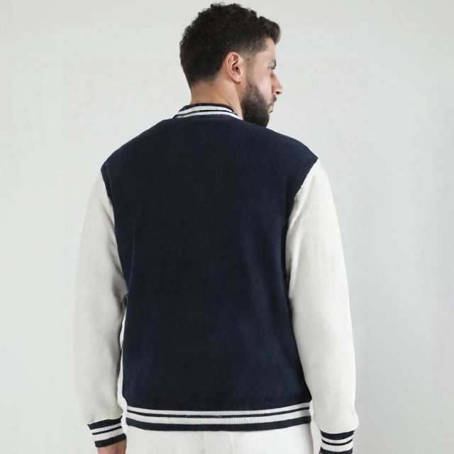 Solid Varsity Jacket