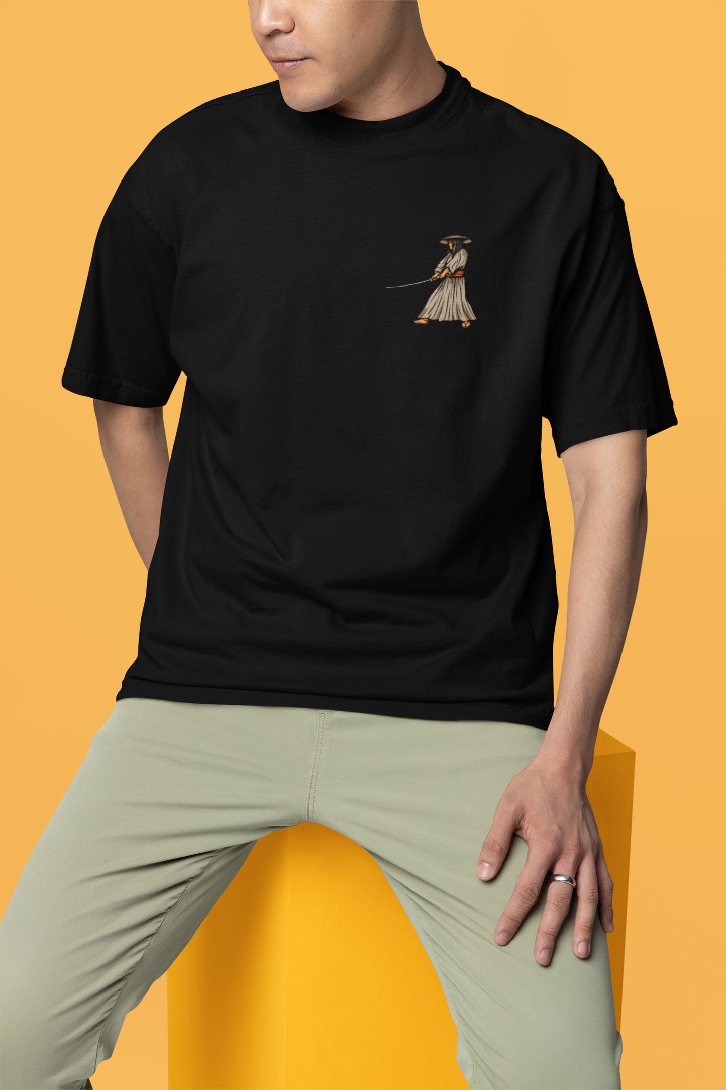 Samurai Premium Oversized Printed T-Shirt