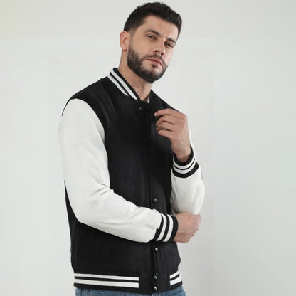 Solid Varsity Jacket